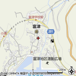 長崎県雲仙市小浜町富津2979周辺の地図