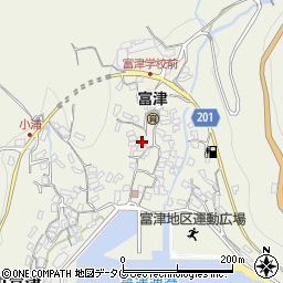 長崎県雲仙市小浜町富津3073周辺の地図