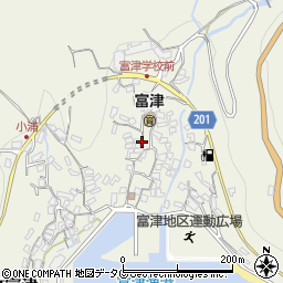 長崎県雲仙市小浜町富津3071周辺の地図