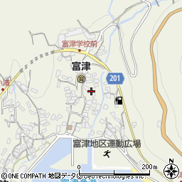 長崎県雲仙市小浜町富津3113周辺の地図