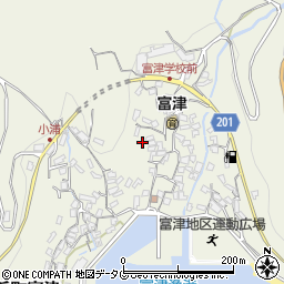 長崎県雲仙市小浜町富津3067周辺の地図