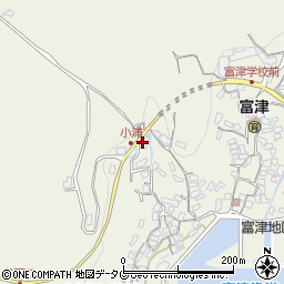 長崎県雲仙市小浜町富津2791周辺の地図