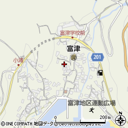 長崎県雲仙市小浜町富津3069周辺の地図