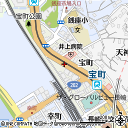 長崎県長崎市宝町周辺の地図