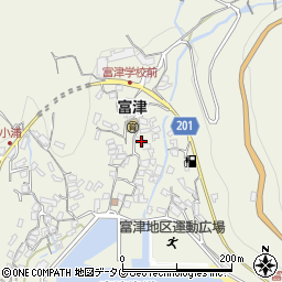 長崎県雲仙市小浜町富津3112周辺の地図