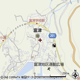 長崎県雲仙市小浜町富津3112周辺の地図