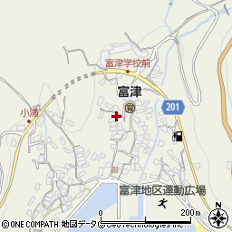 長崎県雲仙市小浜町富津3070周辺の地図