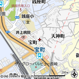 長崎県長崎市天神町3-26周辺の地図