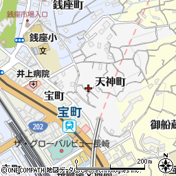 長崎県長崎市天神町5-29周辺の地図