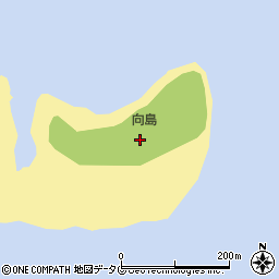 向島周辺の地図