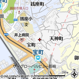 長崎県長崎市天神町3-22周辺の地図