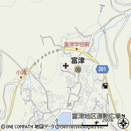 長崎県雲仙市小浜町富津3153周辺の地図