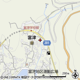 長崎県雲仙市小浜町富津3121周辺の地図
