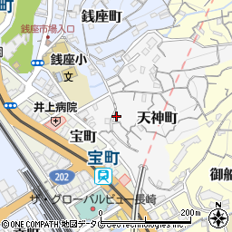 長崎県長崎市天神町5-2周辺の地図
