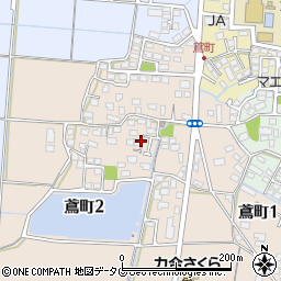 熊本県熊本市南区鳶町周辺の地図