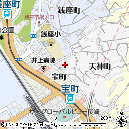 長崎県長崎市天神町3周辺の地図