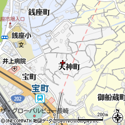 長崎県長崎市天神町5-21周辺の地図