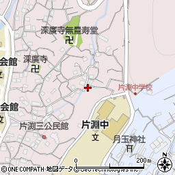 片淵３丁目公民館周辺の地図