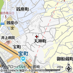 長崎県長崎市天神町5-19周辺の地図