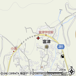 長崎県雲仙市小浜町富津2908周辺の地図