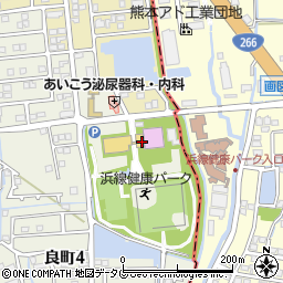 熊本市立　浜線健康パーク周辺の地図