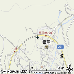 長崎県雲仙市小浜町富津3155周辺の地図