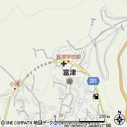 長崎県雲仙市小浜町富津3139周辺の地図