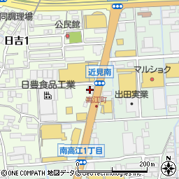 焼肉キング熊本店周辺の地図