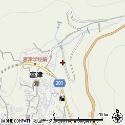 長崎県雲仙市小浜町富津3978周辺の地図