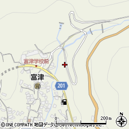 長崎県雲仙市小浜町富津3978周辺の地図