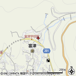 長崎県雲仙市小浜町富津3132周辺の地図
