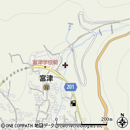 長崎県雲仙市小浜町富津3969周辺の地図