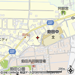 熊本県熊本市南区孫代町80周辺の地図