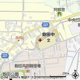 熊本県熊本市南区孫代町72周辺の地図
