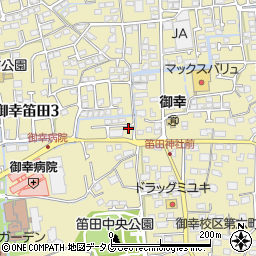 クリーニング・シンコー御幸笛田店周辺の地図