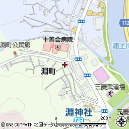 長崎県長崎市淵町周辺の地図