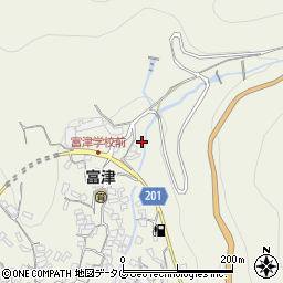 長崎県雲仙市小浜町富津3137周辺の地図