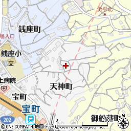 長崎県長崎市天神町11周辺の地図