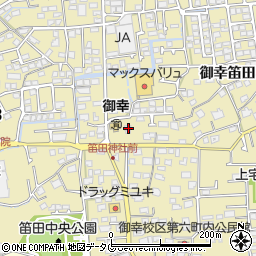 笛田神社周辺の地図