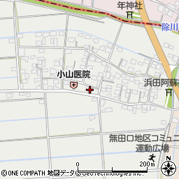 無田口公民館周辺の地図