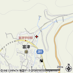 長崎県雲仙市小浜町富津3967周辺の地図