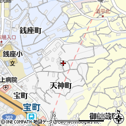 長崎県長崎市天神町11-6周辺の地図
