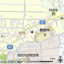 熊本県熊本市南区孫代町105周辺の地図