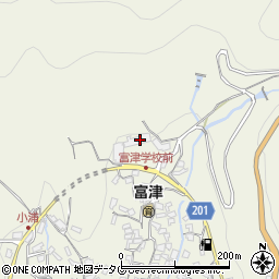 長崎県雲仙市小浜町富津3274周辺の地図