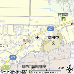 熊本県熊本市南区孫代町102周辺の地図