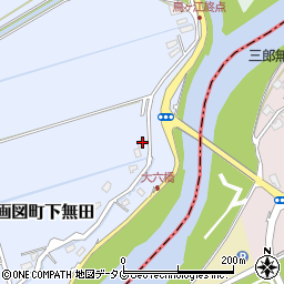 熊本県熊本市東区画図町大字下無田393周辺の地図