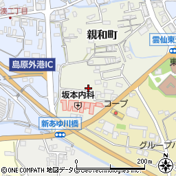 長崎県島原市親和町2655-1周辺の地図