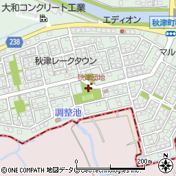 秋津古屋敷公園周辺の地図