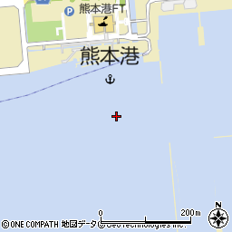 熊本港周辺の地図