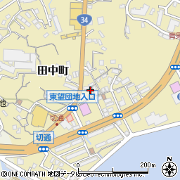 長崎県長崎市田中町169周辺の地図